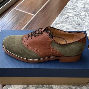 G.H. Bass & Co. Brown and Green Oxford Shoes